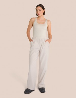 Beige Cream Women's Oceans Apart Camilla Tailored Set | USA FKS-9502