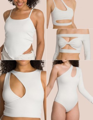 Beige Cream Women's Oceans Apart Five-Piece Cut Out Kit Set | USA JMP-5471