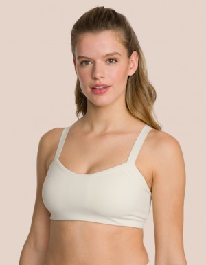 Beige Cream Women's Oceans Apart Ginger Bra | USA PMT-1469