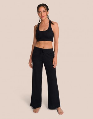 Black Women's Oceans Apart Aurelia Knit Tall Set | USA FNA-1238