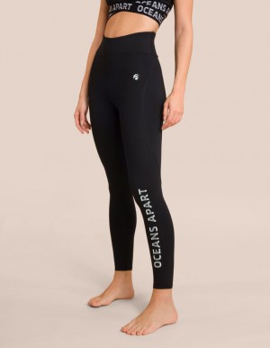 Black Women's Oceans Apart Beauty Pant Leggings | USA GBL-9274