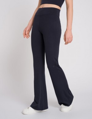 Black Women's Oceans Apart Dahlia Flared Pant Leggings | USA ETE-9853