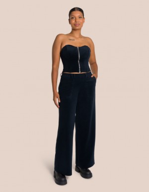 Black Women's Oceans Apart Eden Corset Set | USA PPX-2395