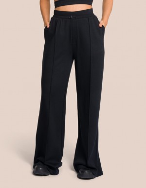 Black Women's Oceans Apart Elodie Wide Leg Deluxe Set | USA EHW-7007