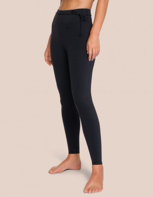 Black Women's Oceans Apart Gianna Pant Petite Leggings | USA CNT-2448