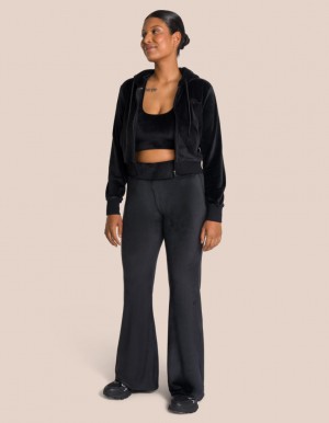 Black Women's Oceans Apart Kelly Flared Zip Deluxe Tall Set | USA KIU-9087