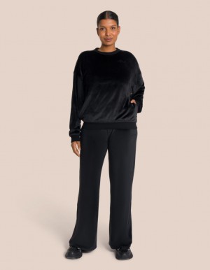 Black Women's Oceans Apart Kelly Wide Leg Deluxe Set | USA TYB-6384