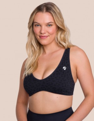 Black Women's Oceans Apart Leo Bra | USA IPW-5333