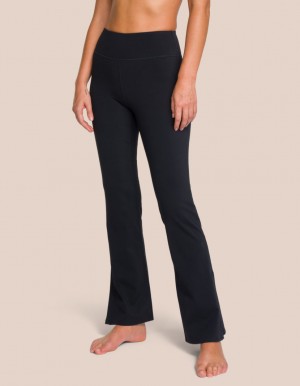 Black Women's Oceans Apart Shania Flared Pant Leggings | USA RIZ-9904