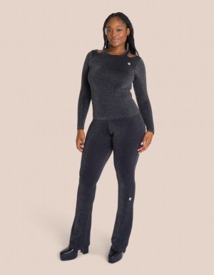 Black Women's Oceans Apart Stella Flared Longsleeve Tall Set | USA NWX-1688