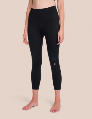 Black Women's Oceans Apart Sydney 7/8 Pant Leggings | USA NAB-0565