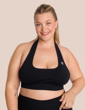 Black Women's Oceans Apart Sydney Neckholder Bra | USA UVI-7290