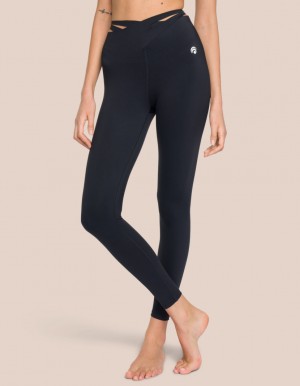 Black Women's Oceans Apart Venus Pant Leggings | USA TKV-0747