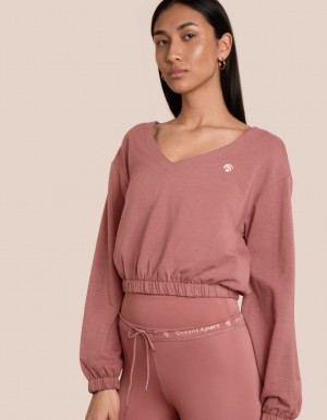 Black / Rose Women's Oceans Apart Josy Sweatshirt Duo Set | USA UZR-5567