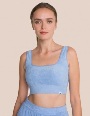 Blue Women's Oceans Apart Beauty Frottee Bra | USA FNV-6641