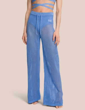 Blue Women's Oceans Apart Lilou Wide Leg Pant Petite Leggings | USA WHP-3751