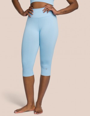 Blue Women's Oceans Apart Maya Capri Pant Leggings | USA JQJ-8885