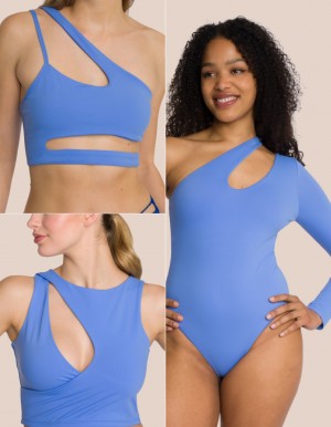 Blue Women's Oceans Apart Three-Piece Cut Out Body Deluxe Set | USA IMX-9150