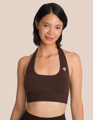 Brown Women's Oceans Apart Sydney Neckholder Bra | USA GHY-4588