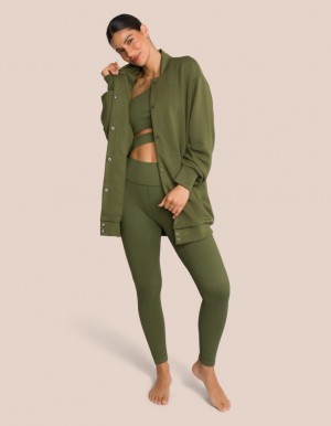 Deep Green Women's Oceans Apart Elodie Bomber Jacket Deluxe Set | USA SIT-7749