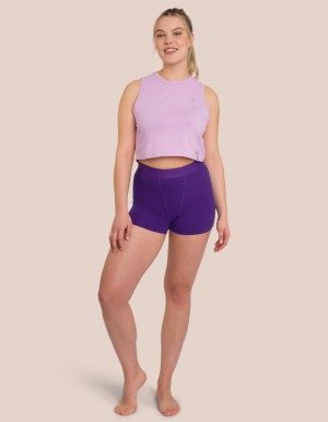 Deep Purple / Purple Women's Oceans Apart Ariel Boxer Short Set | USA TDW-4456