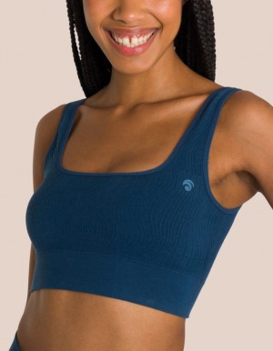 Deep Turquoise Women's Oceans Apart Joelle Bra | USA FST-1042