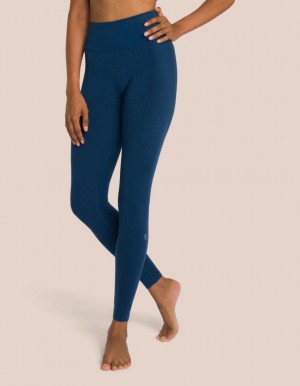 Deep Turquoise Women's Oceans Apart Joelle Pant Leggings | USA PYM-5131