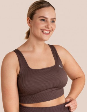 Grey Brown Women's Oceans Apart Sydney Bra | USA QTO-3477