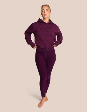 Grey Purple Women's Oceans Apart Beverly Cropped Deluxe Tall Set | USA NUW-1858