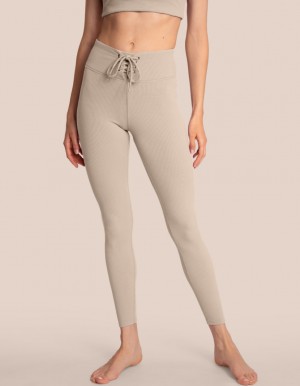 Grey Women's Oceans Apart Trixy Pant Leggings | USA YJE-9089