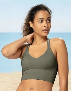 Khaki Women's Oceans Apart Athletic Top | USA NRJ-1199