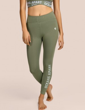 Khaki Women's Oceans Apart Beauty Pant Leggings | USA MJX-3175