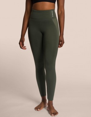 Khaki Women's Oceans Apart Sienna Pant Leggings | USA PRU-0807