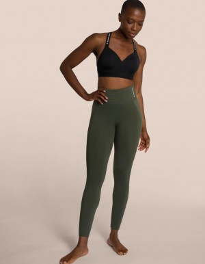 Khaki / Black Women's Oceans Apart Sienna Athletic Set | USA XQS-5076