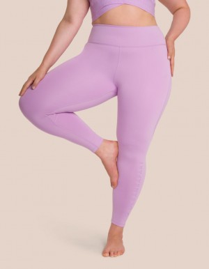 Lavender Women's Oceans Apart Beauty Pant Curvy Leggings | USA CPC-2473