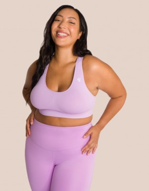 Lavender Women's Oceans Apart Beverly Curvy Bra | USA DRL-8279