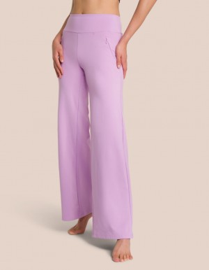 Lavender Women's Oceans Apart Florence Straight Leg Pant Petite Leggings | USA MSI-2280