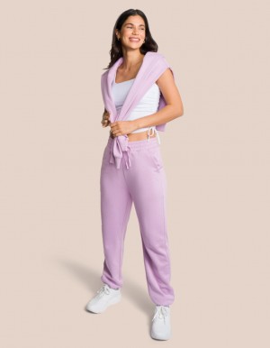 Lavender / White Women's Oceans Apart Charly Sweat Deluxe Set | USA RCJ-7087