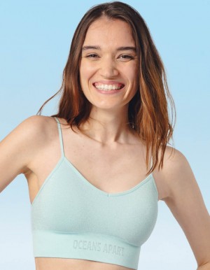 Light Green Women's Oceans Apart Luxury Bra | USA TBL-0633