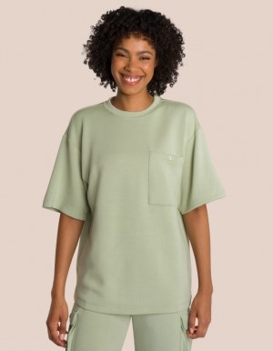 Olive Green Women's Oceans Apart Cruz T-Shirt Set | USA KKP-1721