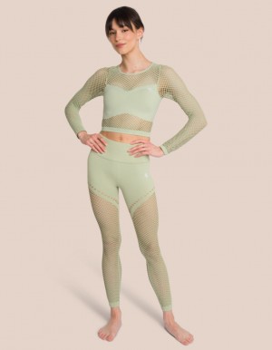 Olive Green Women's Oceans Apart Juno Longsleeve Set | USA OXC-0046