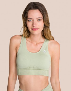 Olive Green Women's Oceans Apart Riley Bra | USA EKZ-5979