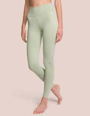 Olive Green Women's Oceans Apart Riley Pant Leggings | USA YRX-0078