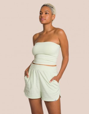 Olive Green / Olive Green Women's Oceans Apart Beauty Brooke Short Set | USA LWZ-8146