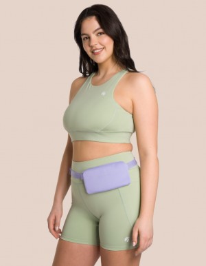 Olive Green / Purple Women's Oceans Apart Soho Crew Short Deluxe Set | USA QPF-7550