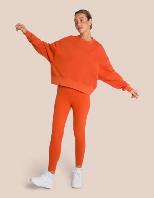 Orange Women's Oceans Apart Gianna Sweat Deluxe Petite Set | USA MHO-6666