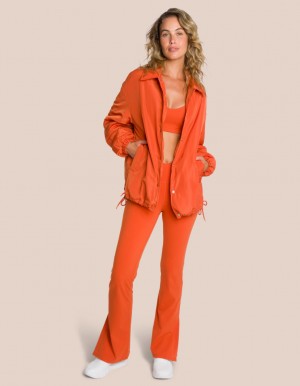 Orange Women's Oceans Apart Shania Flared Deluxe Petite Set | USA GOR-6508