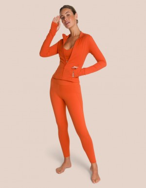 Orange Women's Oceans Apart Shania Zip Deluxe Set | USA UBX-8683