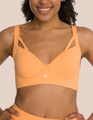 Orange Women's Oceans Apart Venus Bra | USA TPQ-3116