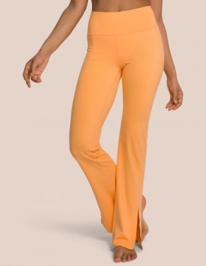 Orange Women's Oceans Apart Venus Flared Pant Leggings | USA DMK-2065